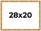 28x20 Bamboo Picture Frame with UV-Resistant Acrylic & Acid Free Backing, Available in 4 Finishes - Brown, Black, Gold, and Natural